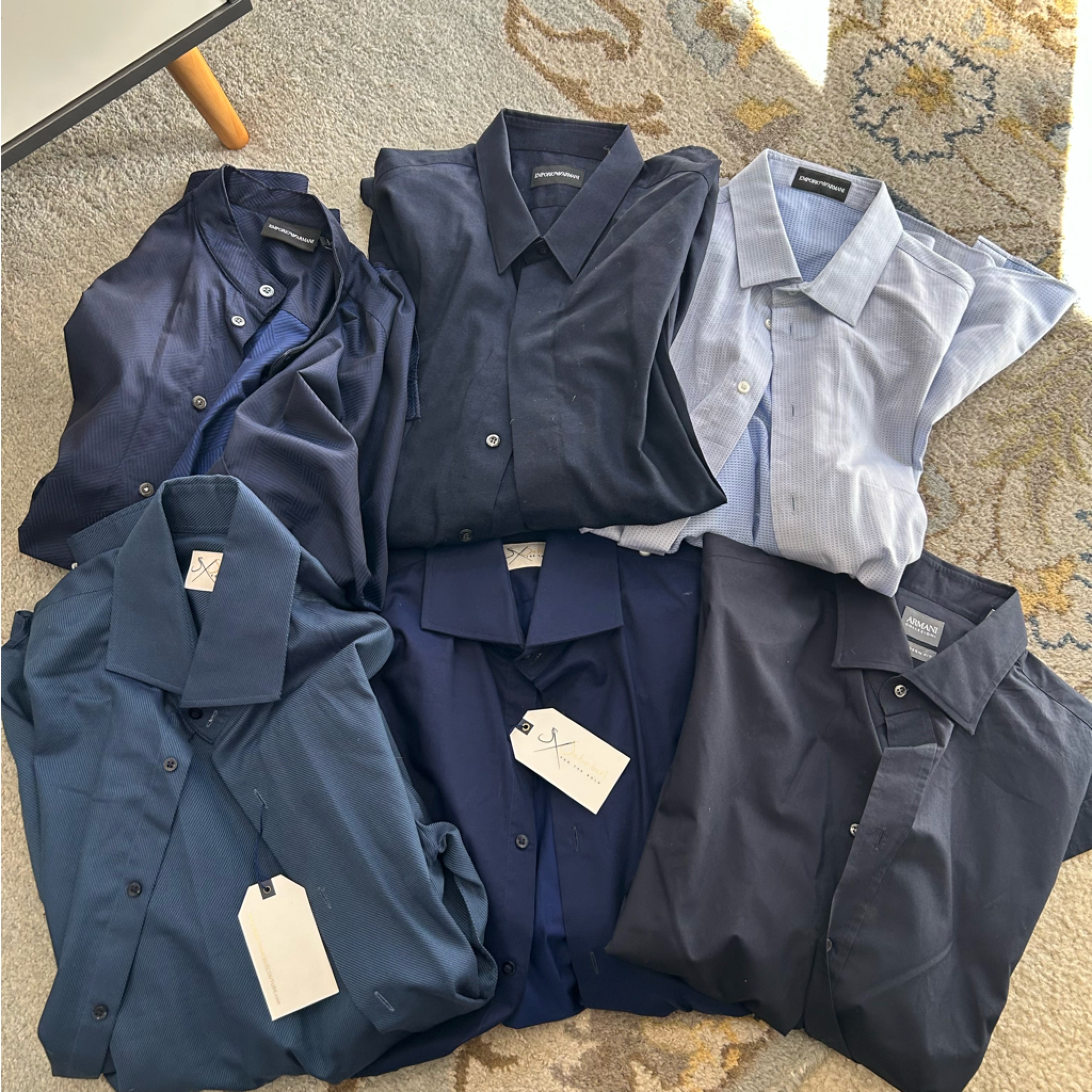 Mens Emporio Armani And Other Brands Button Down Bundle